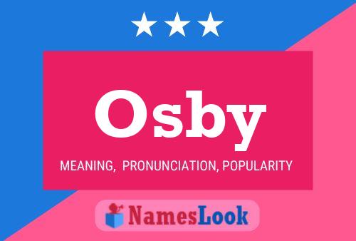 Osby Name Poster