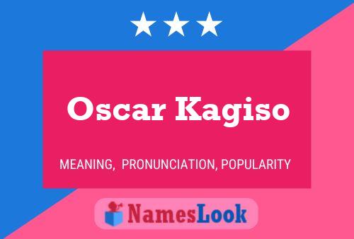 Oscar Kagiso Name Poster