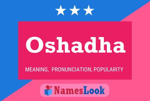 Oshadha Name Poster