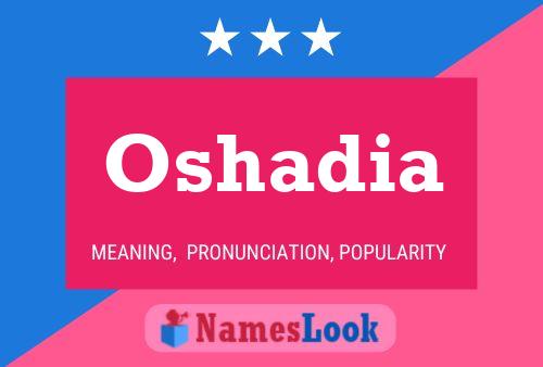 Oshadia Name Poster