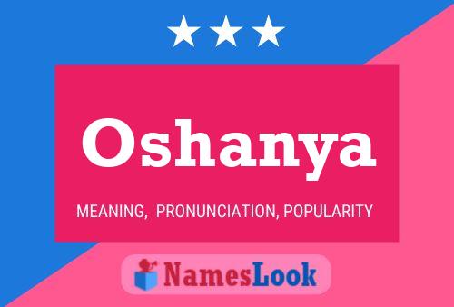 Oshanya Name Poster