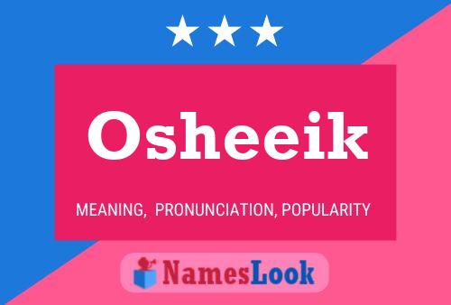 Osheeik Name Poster