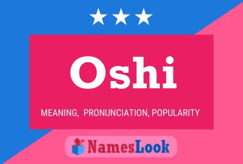 Oshi Name Poster