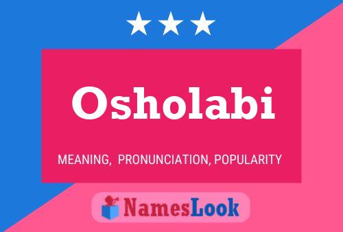 Osholabi Name Poster