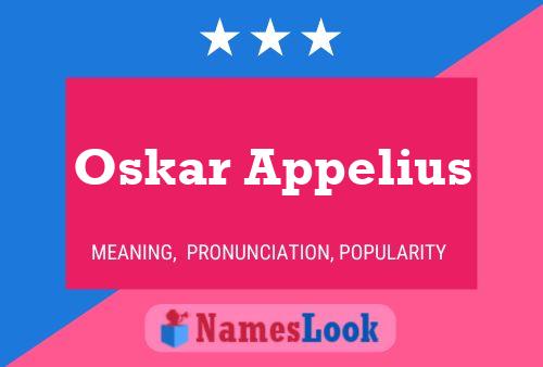 Oskar Appelius Name Poster