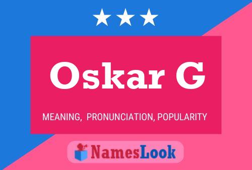 Oskar G Name Poster