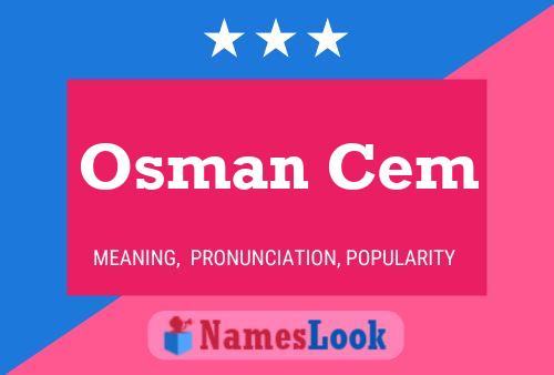 Osman Cem Name Poster