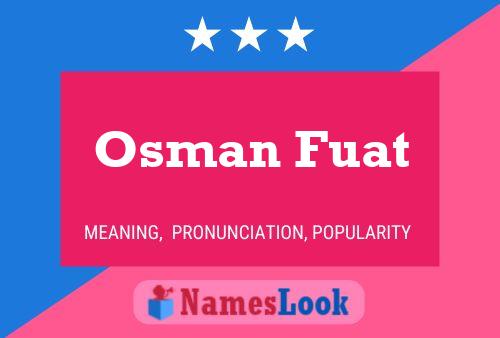 Osman Fuat Name Poster