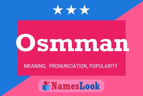 Osmman Name Poster