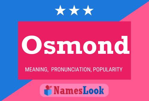 Osmond Name Poster