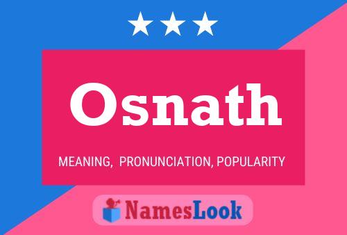 Osnath Name Poster