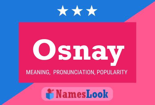 Osnay Name Poster