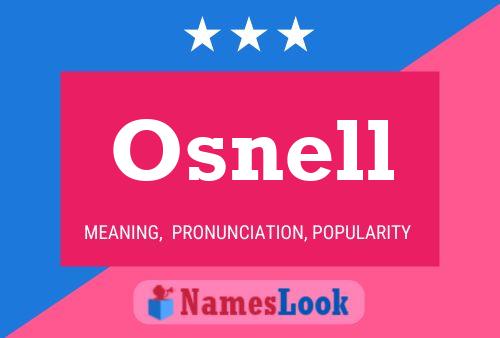 Osnell Name Poster