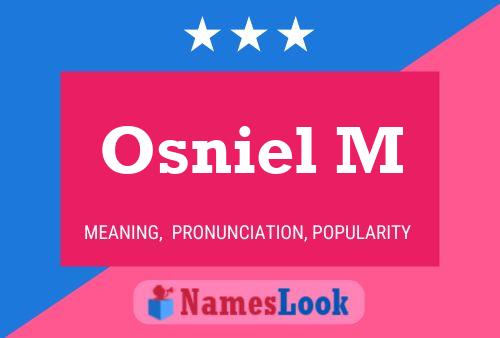 Osniel M Name Poster