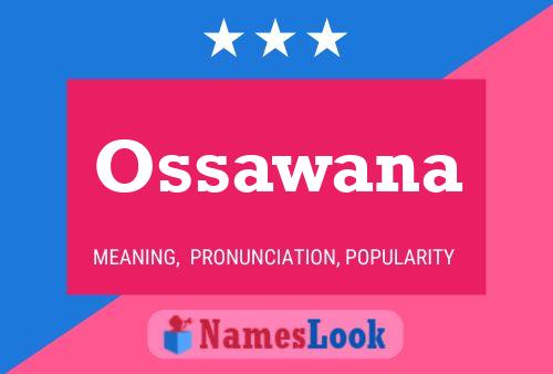 Ossawana Name Poster