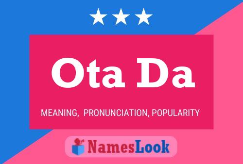 Ota Da Name Poster