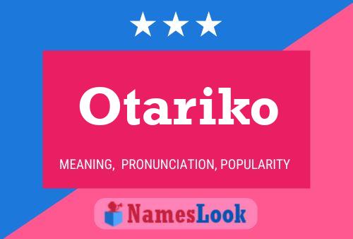 Otariko Name Poster