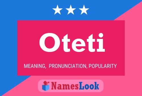 Oteti Name Poster