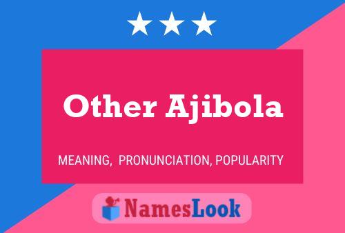 Other Ajibola Name Poster