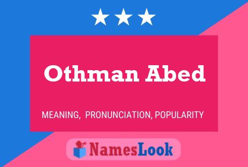 Othman Abed Name Poster