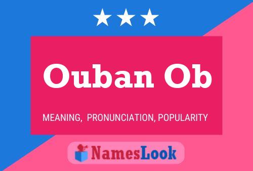 Ouban Ob Name Poster