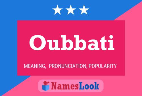 Oubbati Name Poster