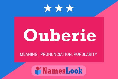 Ouberie Name Poster