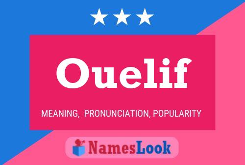 Ouelif Name Poster