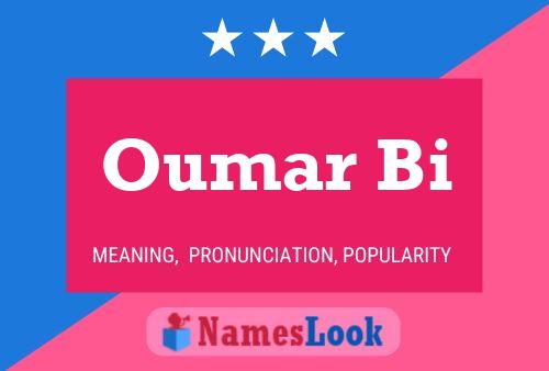 Oumar Bi Name Poster