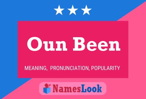 Oun Been Name Poster