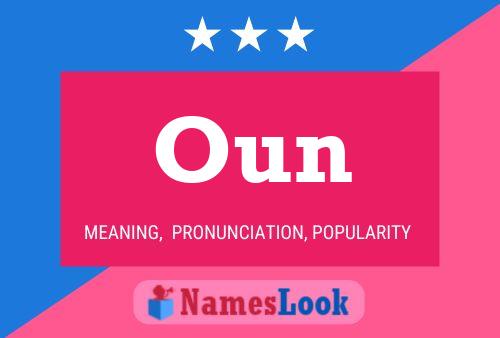 Oun Name Poster