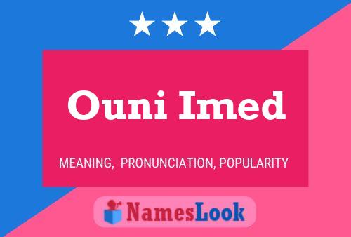 Ouni Imed Name Poster