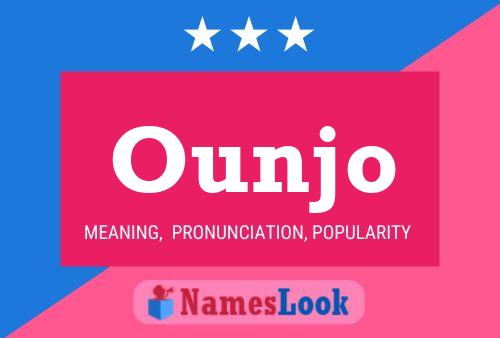 Ounjo Name Poster