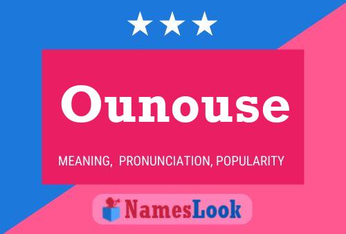 Ounouse Name Poster