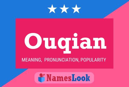 Ouqian Name Poster