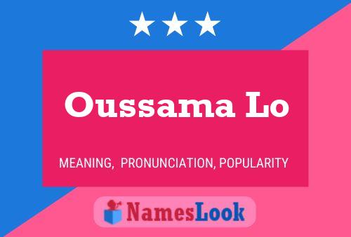 Oussama Lo Name Poster