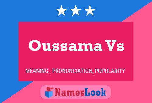 Oussama Vs Name Poster