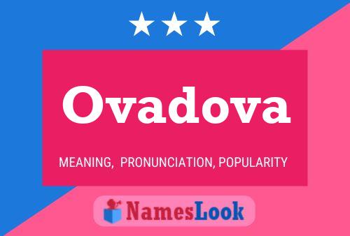 Ovadova Name Poster