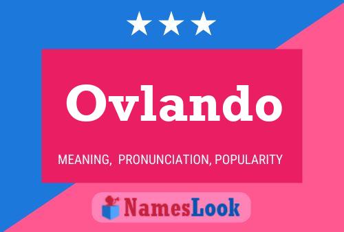 Ovlando Name Poster