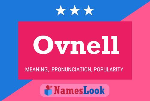 Ovnell Name Poster