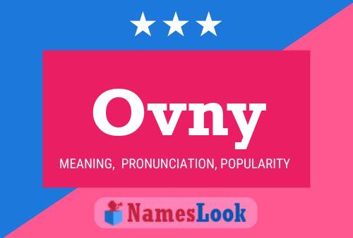 Ovny Name Poster