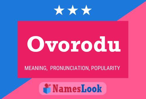 Ovorodu Name Poster