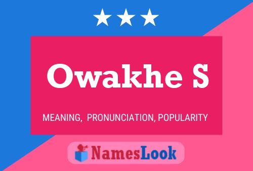 Owakhe S Name Poster