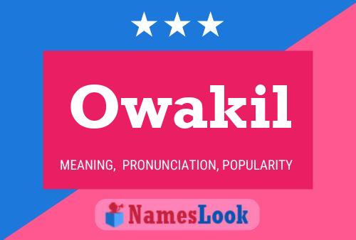 Owakil Name Poster