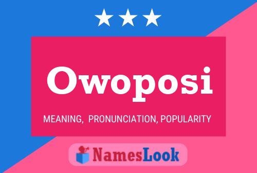 Owoposi Name Poster