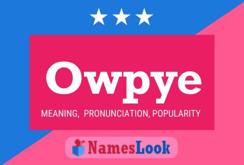 Owpye Name Poster