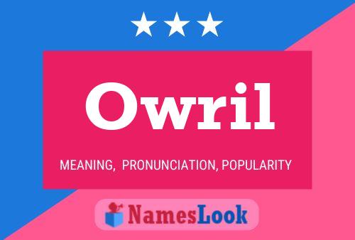 Owril Name Poster