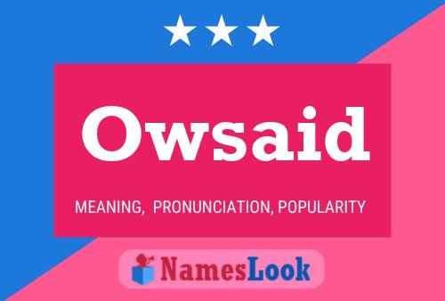 Owsaid Name Poster