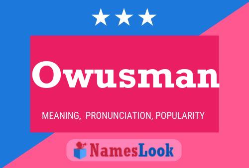 Owusman Name Poster