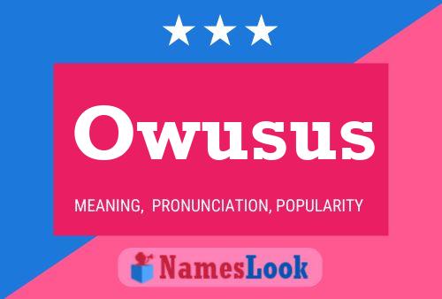 Owusus Name Poster